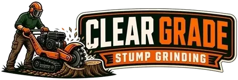 Clear Grade stump grinding logo